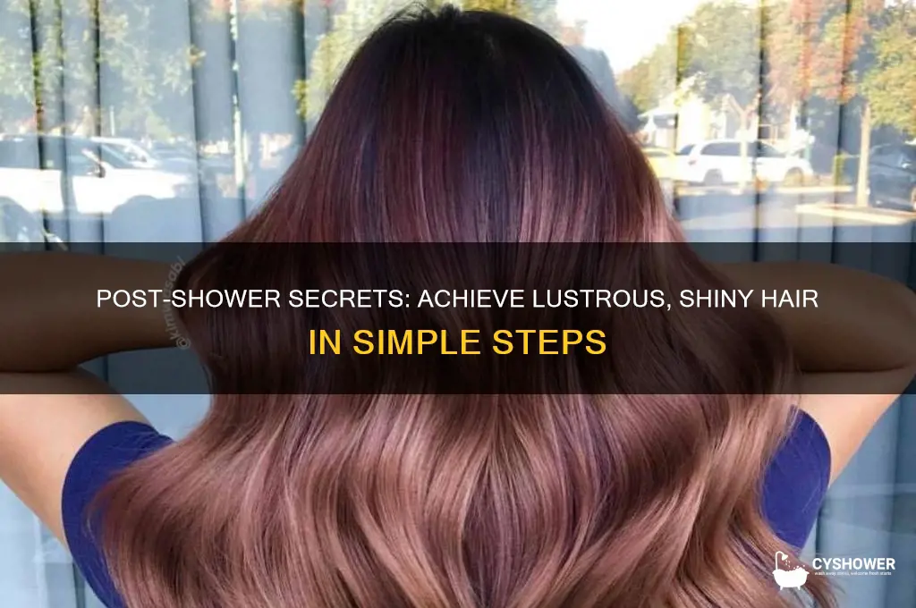 how to get shiny hair after shower
