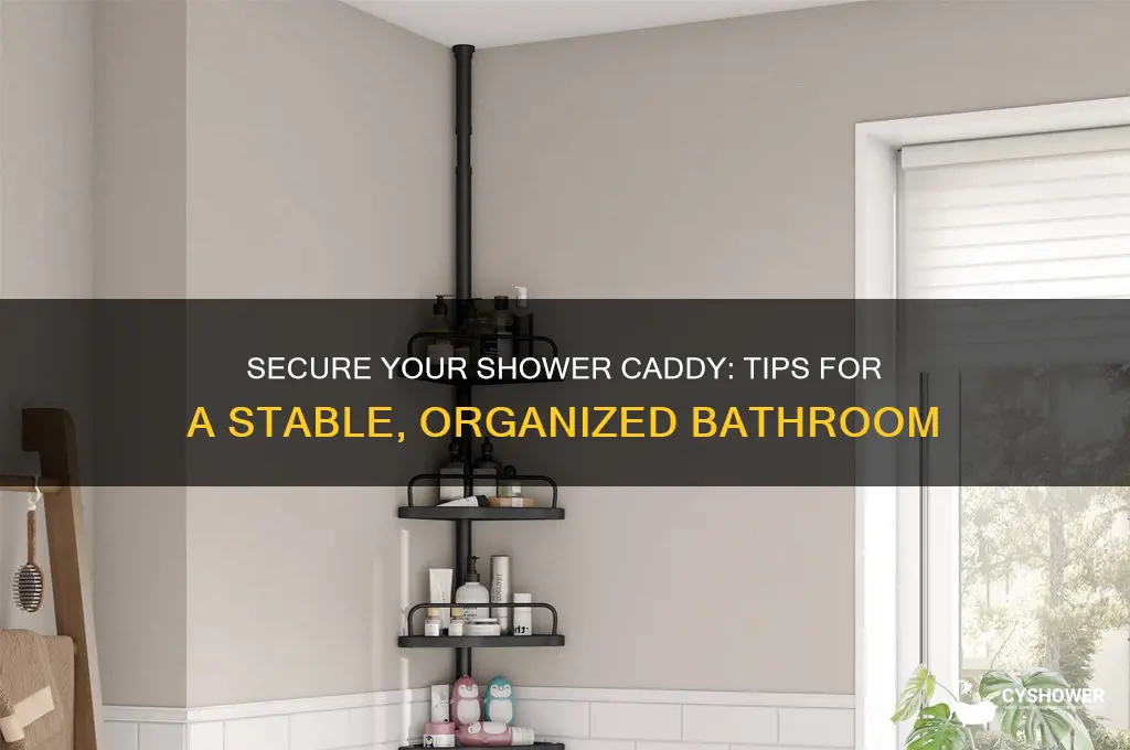 how to get shower caddy to stay
