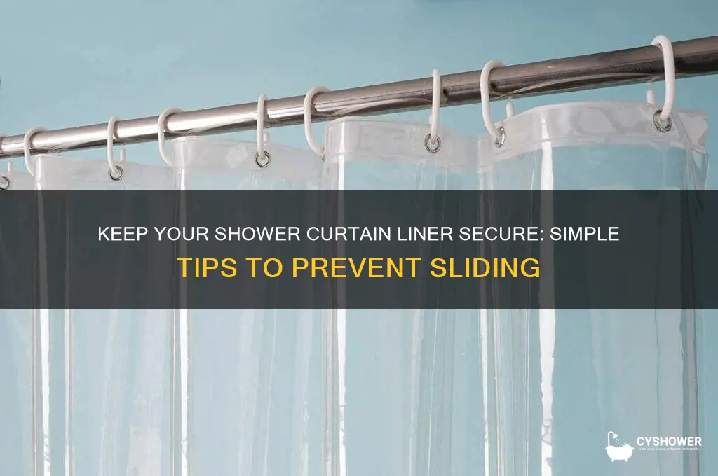 how to get shower curtain liner to stay in place