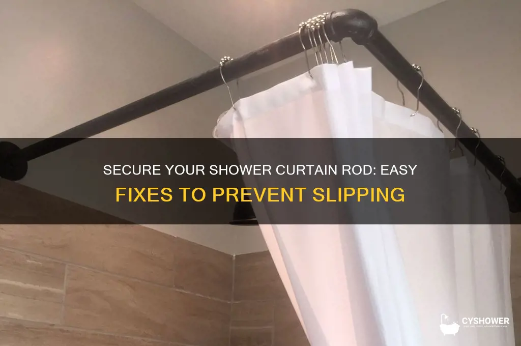 how to get shower curtain rod to stay in place