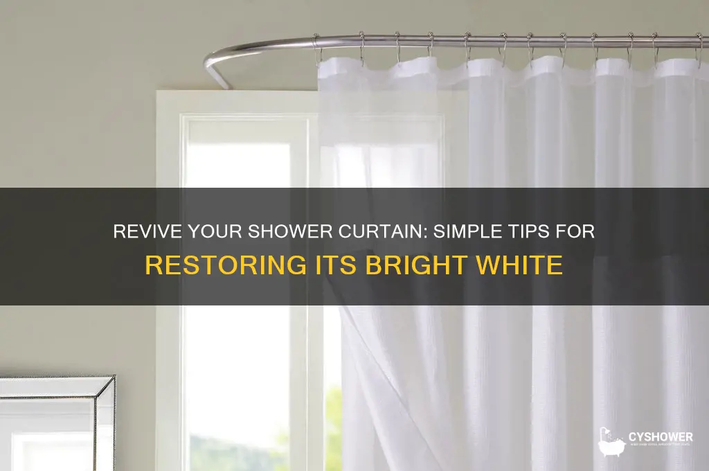 how to get shower curtain white again