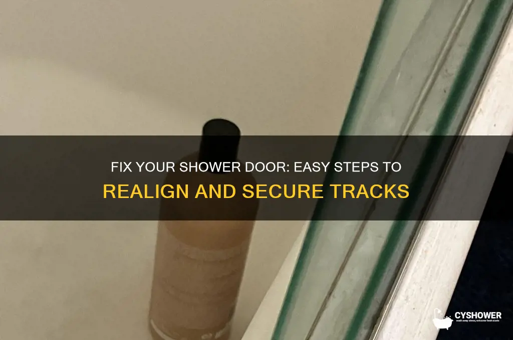 how to get shower door back on track