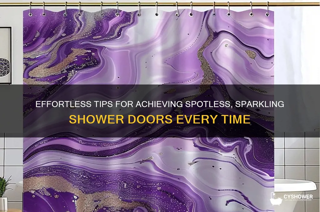 how to get shower doors sparkling
