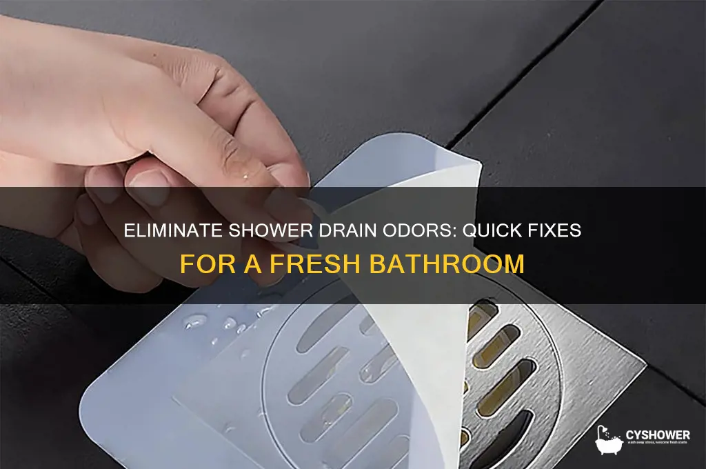 how to get shower drain to stop smelling