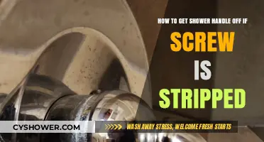 Fixing a Stripped Screw: Removing Your Shower Handle Easily