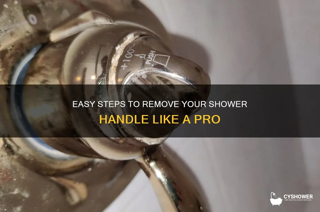 how to get shower handle off