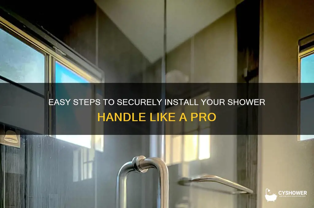 how to get shower handle on