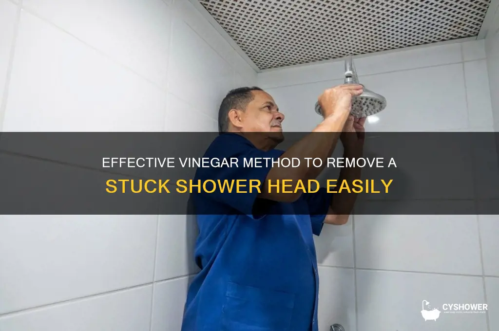 how to get shower head off vinegar