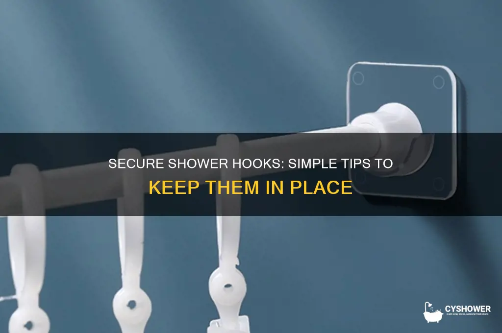how to get shower hooks to stay