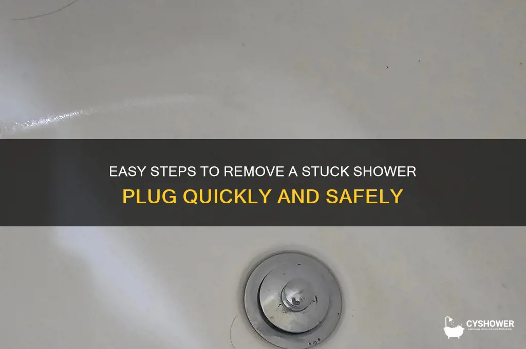 how to get shower plug out