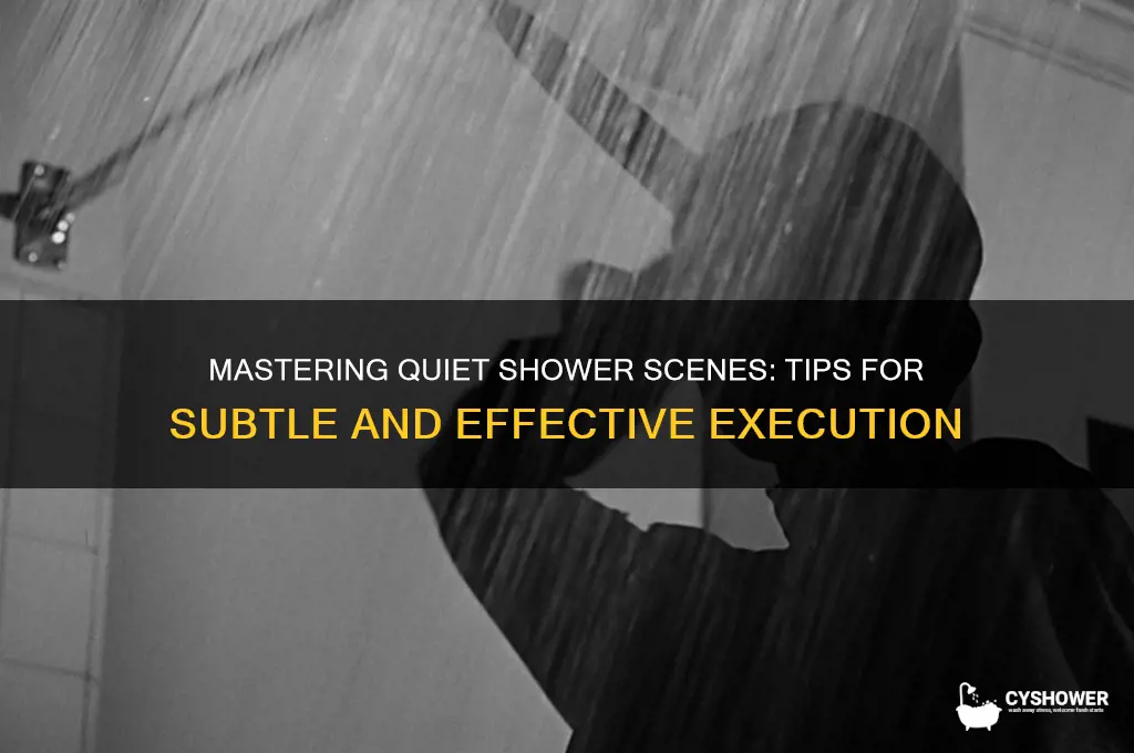 how to get shower scene with quiet