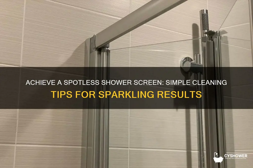 how to get shower screen sparkling
