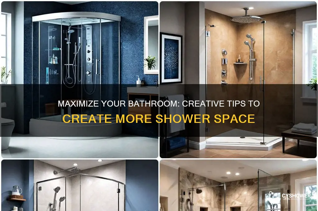 how to get shower space
