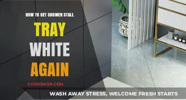 Restore Your Shower Stall Tray to Sparkling White Again