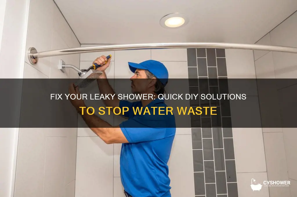 how to get shower to stop leaking