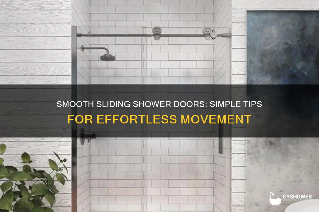 how to get sliding shower doors to move easier