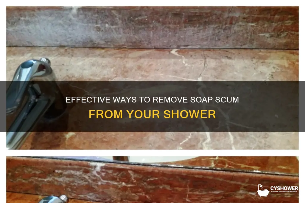 how to get soap build up out of shower