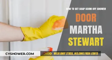 Martha Stewart's Proven Tips to Remove Soap Scum from Shower Doors