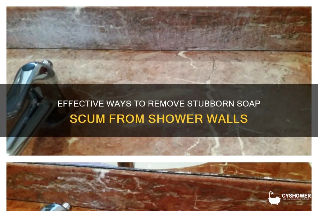 how to get soap scum off shower wall