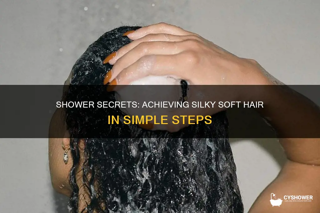 how to get soft hair out of the shower