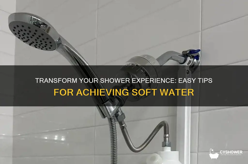 how to get soft water for shower