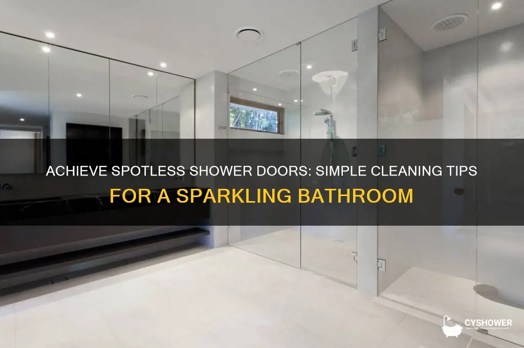 how to get spotless shower doors