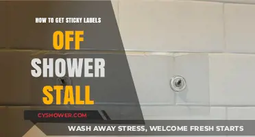 Effective Ways to Remove Sticky Labels from Your Shower Stall