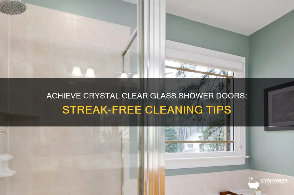 how to get streak free glass shower doors