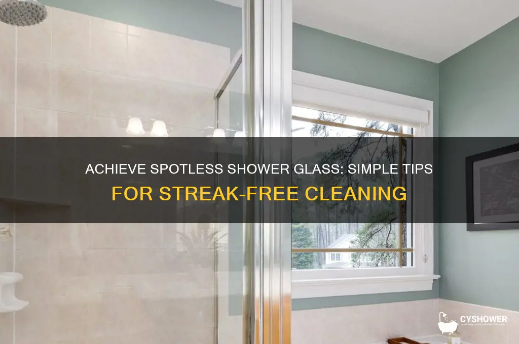 how to get streak free shower glass