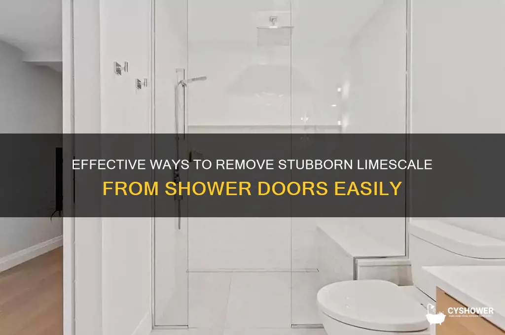 how to get stubborn limescale off shower doors