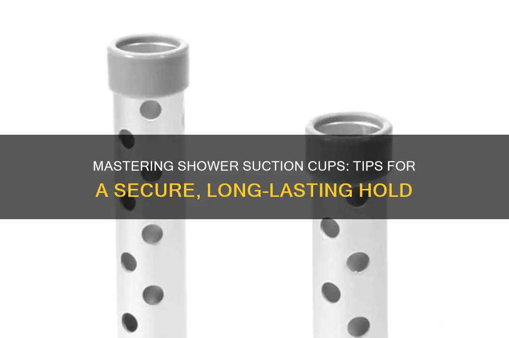 how to get suction cup to stick in shower