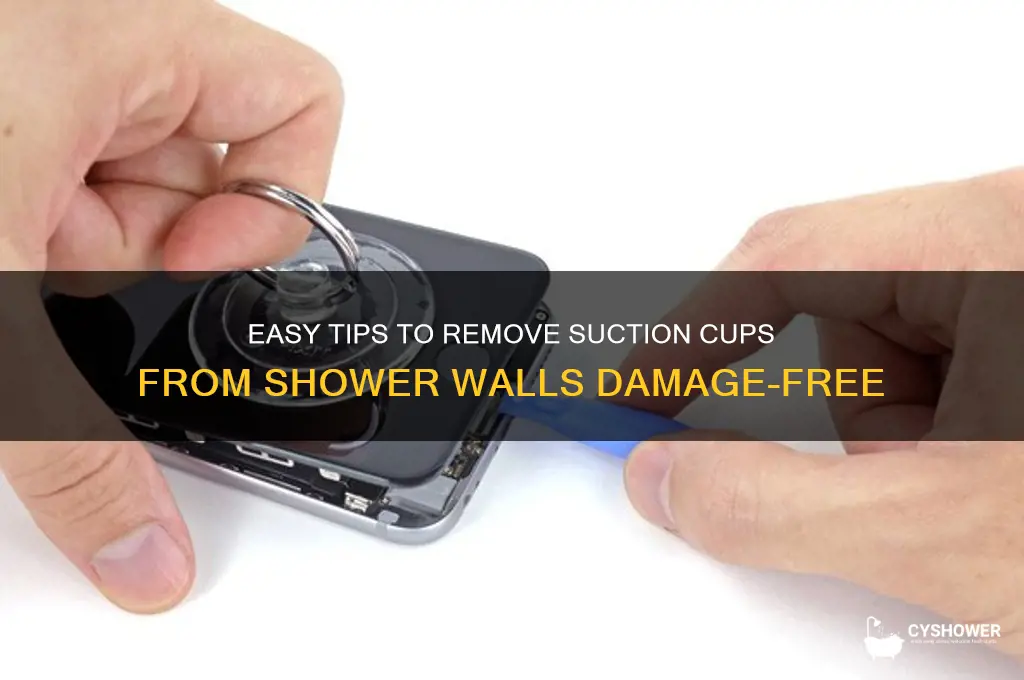 how to get suction cups off shower wall