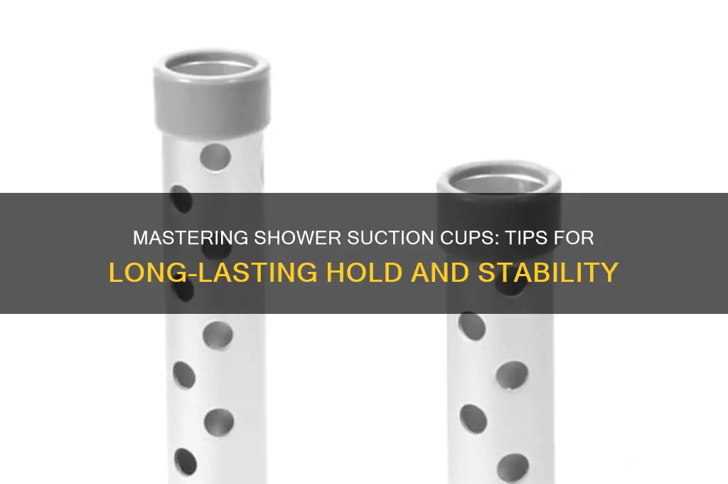 how to get suction cups to stay in shower