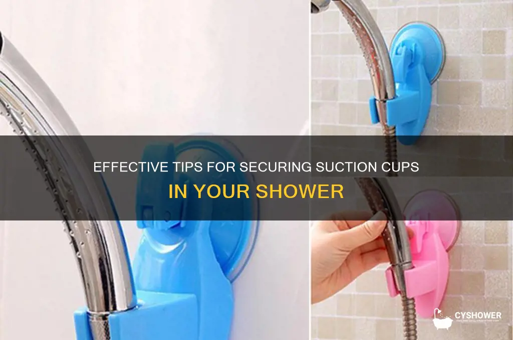 how to get suction cups to stick in shower