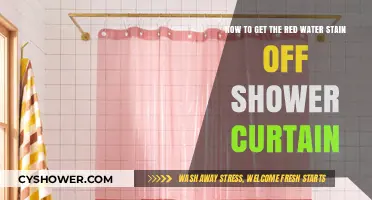 Effective Ways to Remove Red Water Stains from Shower Curtains