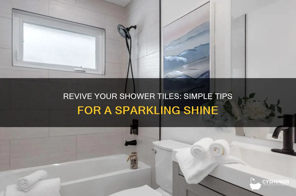 how to get tile in shower shiny