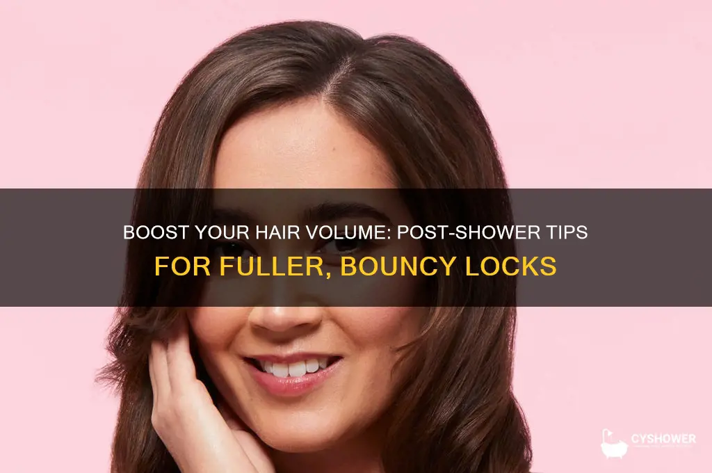 how to get volume in hair after shower