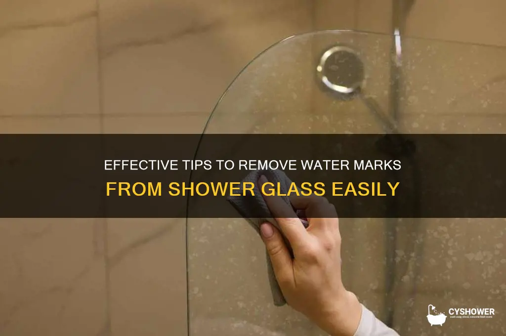how to get water marks of shower glass