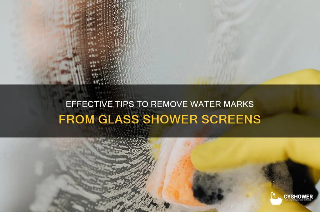 how to get water marks off glass shower screen