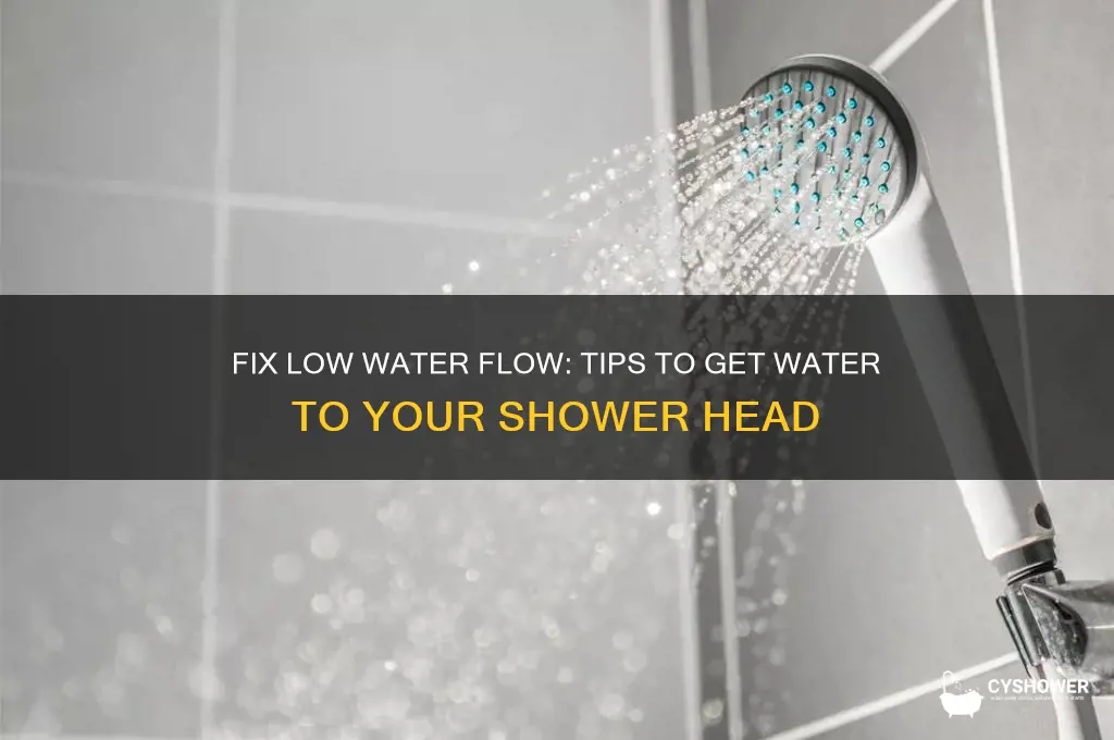 how to get water to shower head