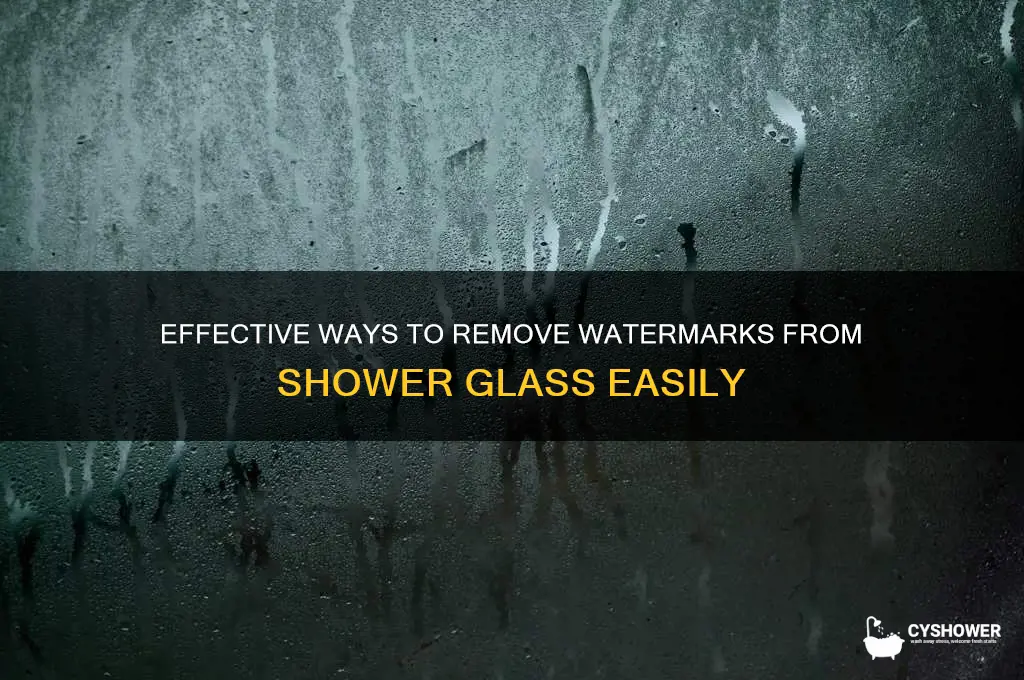 how to get watermarks off shower glass