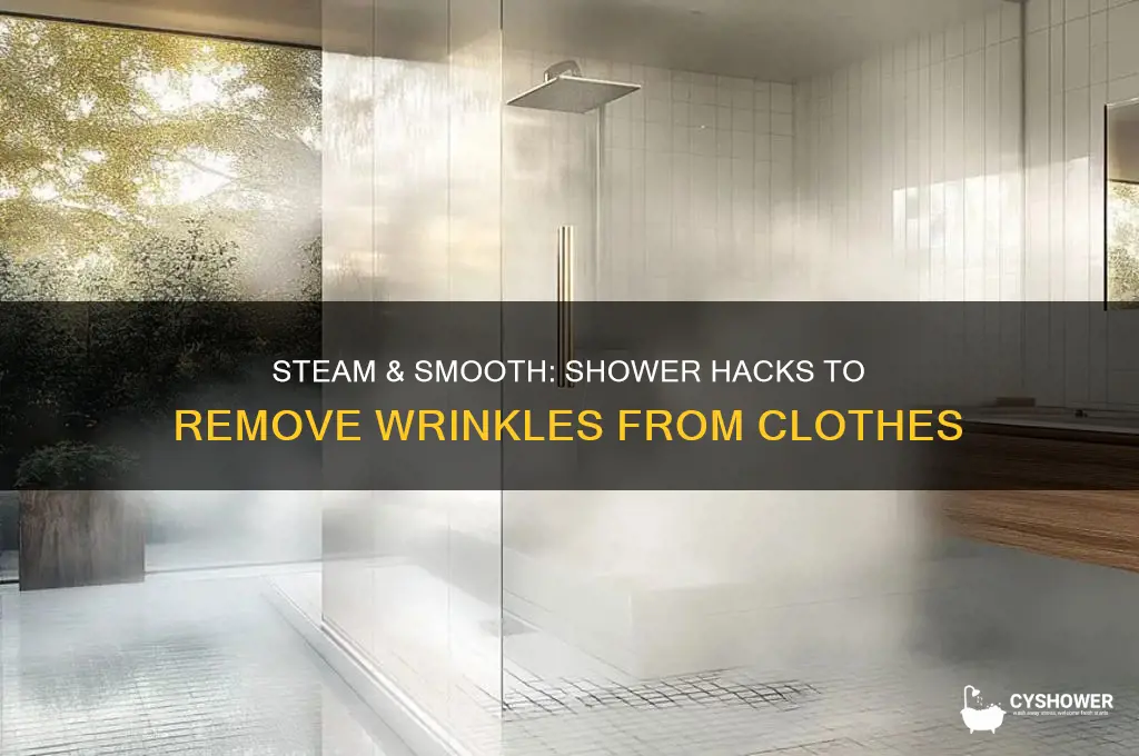 how to get wrinkles out of clothes in the shower