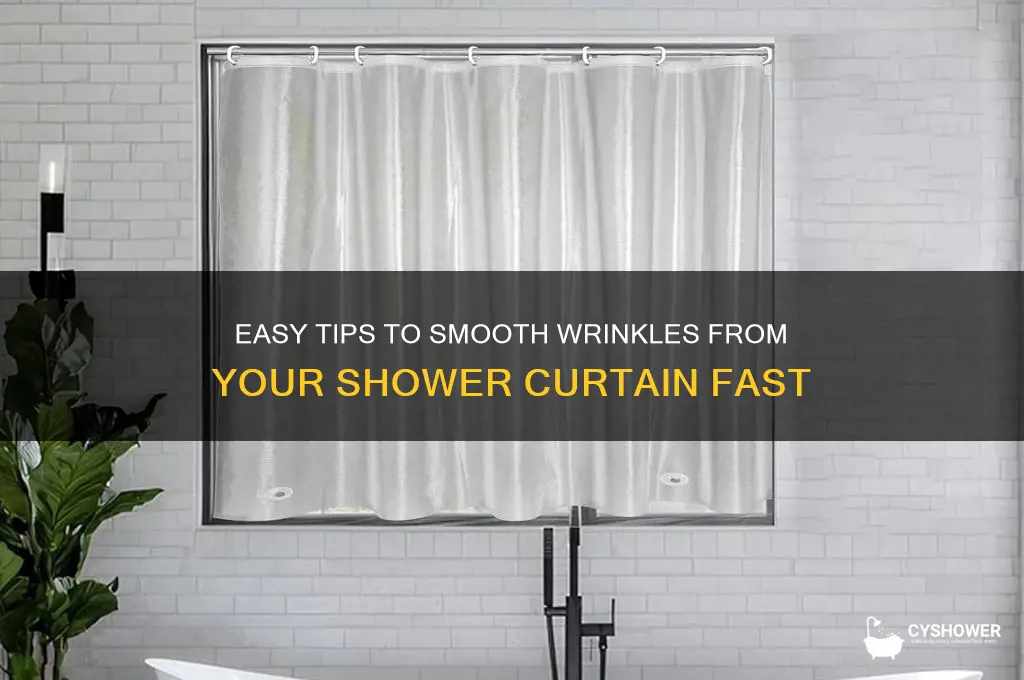 how to get wrinkles out of shower curtain