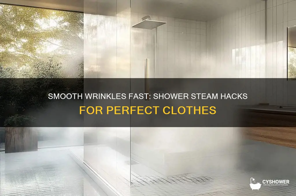 how to get wrinkles out with shower steam