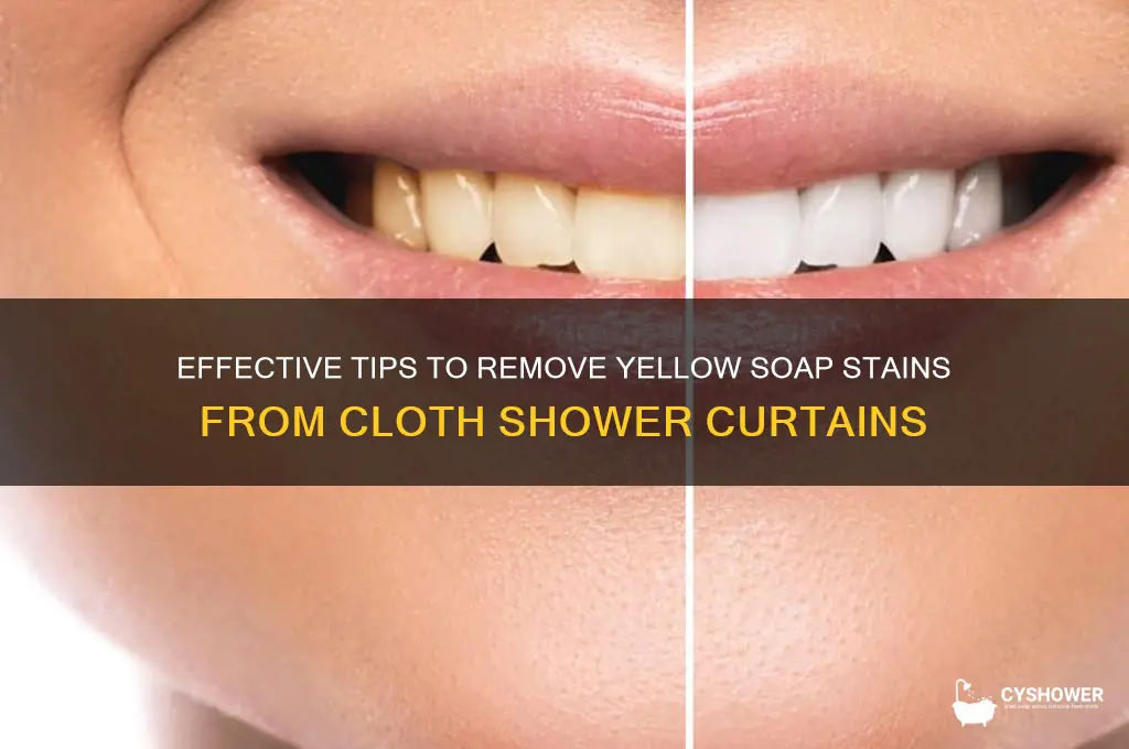 how to get yellow soap stain out cloth shower curtain