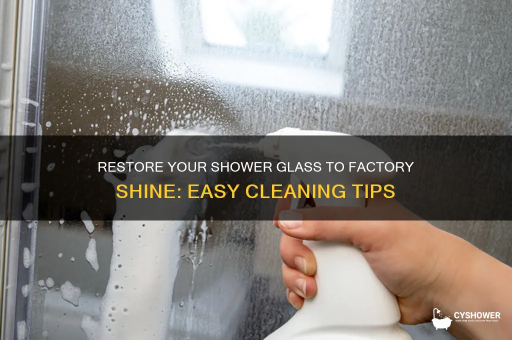 how to get your shower glass to factory