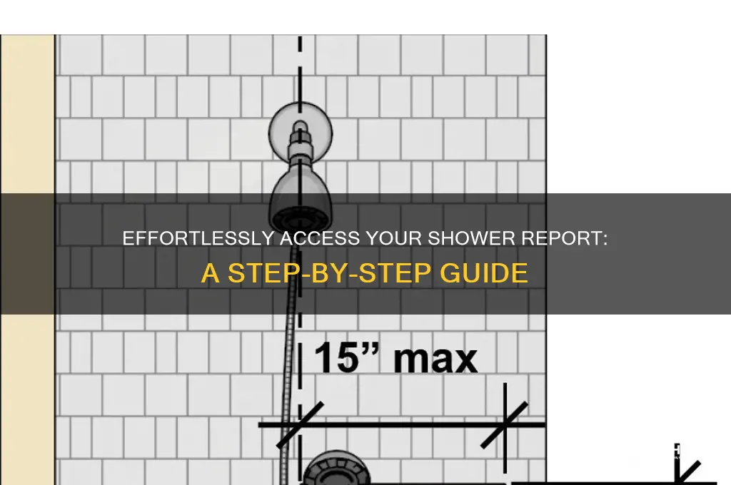 how to get your shower report
