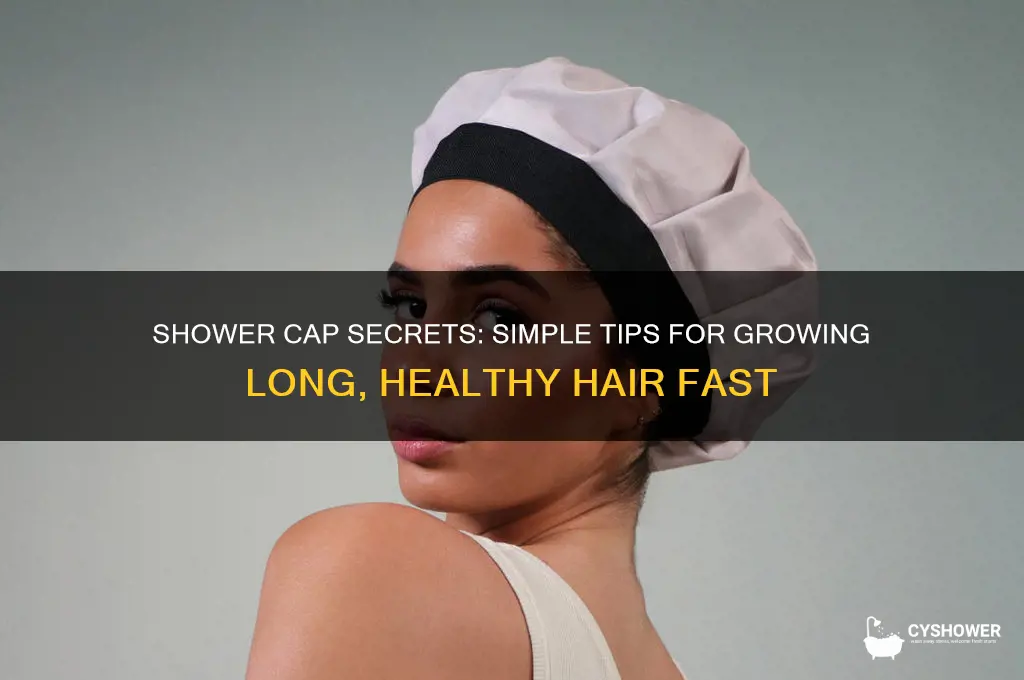 how to getblong hair in a shower cap