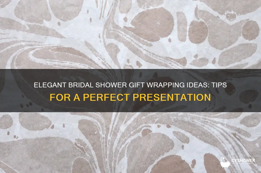 how to gift wrap for bridal shower