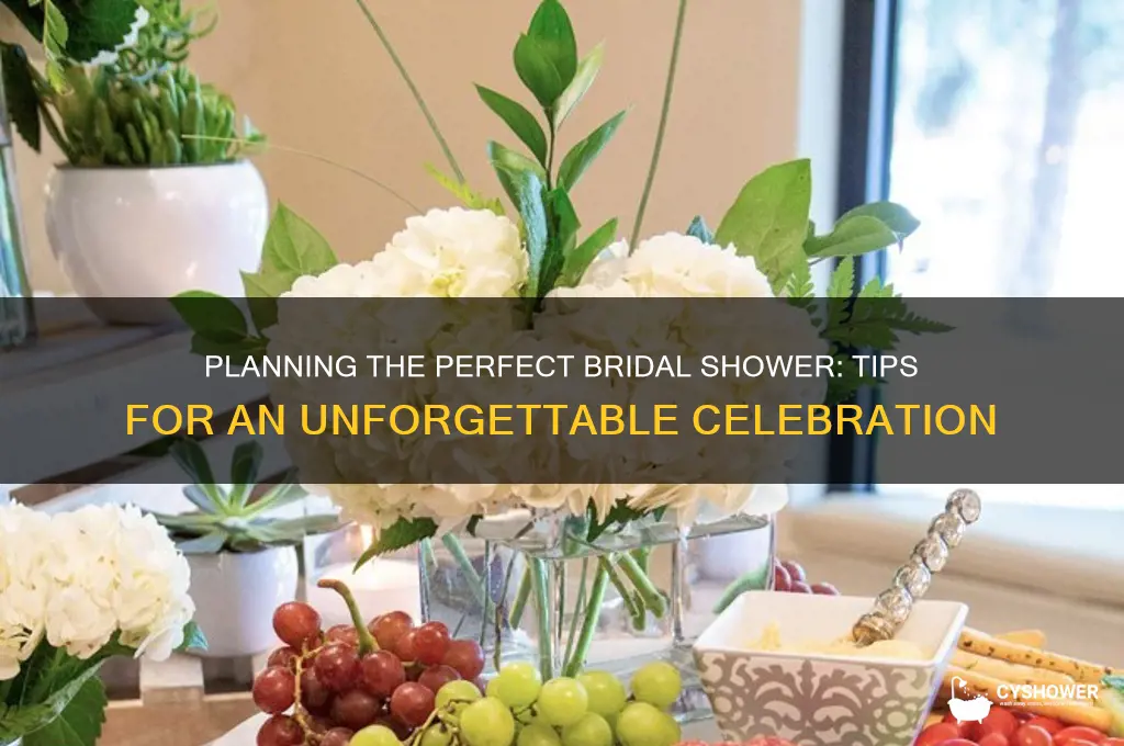 how to give a good bridal shower